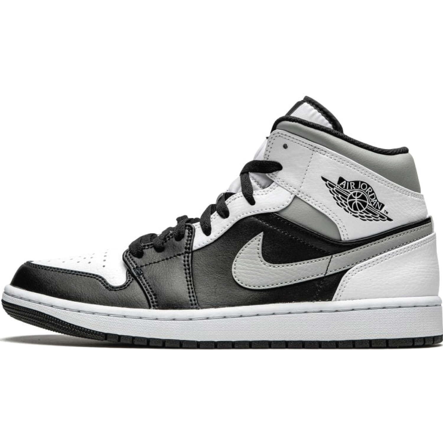 Air Jordan 1 Mid White Shadow GS