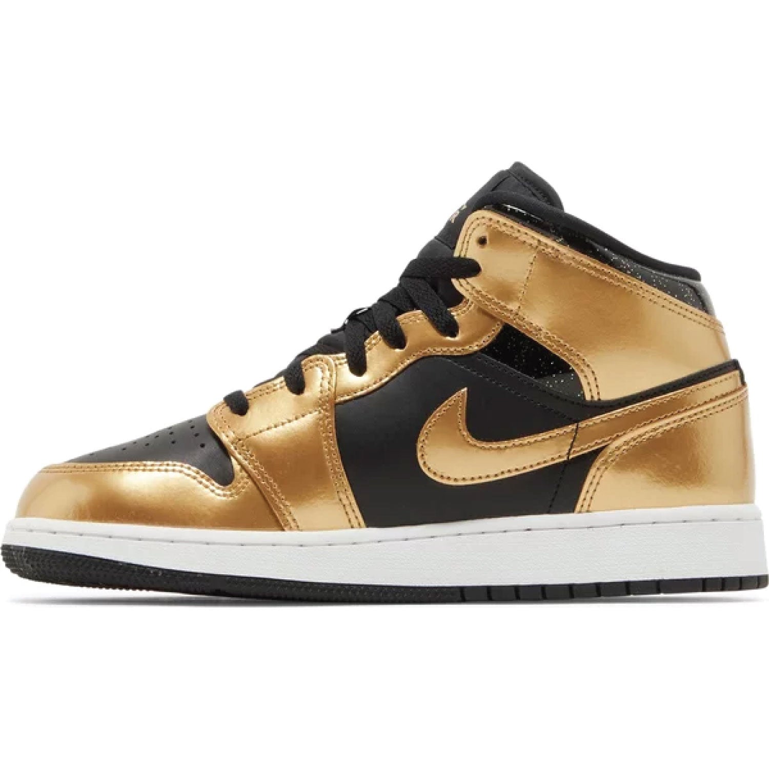 Air Jordan 1 Mid SE GS 'Metallic Gold Black'