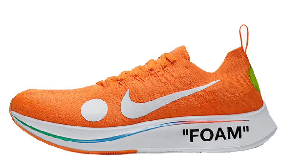 Zoom Fly Mercurial Flyknit Total Orange x Off White